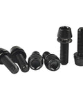 Titanium M5x16mm Hex Allen Bike Stem Bolts With Washer Black Finish 6 Pack Ride Ready Pro Grade 5 6Al4V High Strength