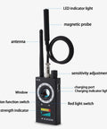 All In One Spy Detector Kit With 10 Level Sensitivity And 5 Detection Modes For Hidden Cameras, Listening Devices, GPS And RF Signals, Electronic Sweeper For privacy checks