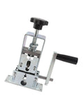Heavy Duty Drill Powered Wire Stripper Rock Solid Adjustable Electric Cable Stripping Tool close-up detail with crank and handle.