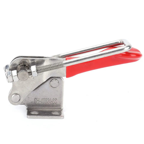 Heavy Duty Steel Toggle Clamp With Plastic Handle Rock And Holds Up To 705 Lbs Secure Your Big Projects Or Heavy Machinery On The Job Site Today, stainless steel clamp with red handle