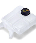 Sturdy Pressurized Coolant Reservoir Tank With Cap for 2012-2018 Ford Focus, clear plastic design with screw-on cap.