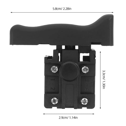 Rugged Reciprocating Saw Switch Replacement For Electric Chainsaw And Handheld Power Tools Featuring Rock Solid Locking Trigger and Quick Setup