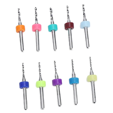 Garosa 6 Inch Mini Benchtop Drill Press With Variable Speed Up To 8000 Rpm And Jt0 Chuck drill bits collection in various colors, ideal for precise drilling.