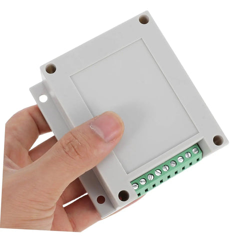 Hand holding 55A Compact ABS Electrical Distribution Enclosure For Control Panels Weatherproof Box for tight spaces