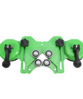 Bewinner 16 Pcs Huge Hole Saw Kit For Ceramic Glass Marble And Granite Wet Dry Tile Drilling With Double Suction Cup Guide And Precision Positioner Tool, green double suction guide