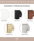Hand Hammered Copper 2 Gang Light Switch Cover Plate Made To Last With A Rich Patina Over Time Premium Decorative Boss Look Wall Plate For Electric Outlets And Switches Outlet Covers Pack Of 1, finishes shown