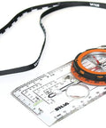 Backcountry Ready Hiking Compass With Slope Card, DryFlex Rubber Grip, Magnetic Declination Adjustment, Night Glow Markings