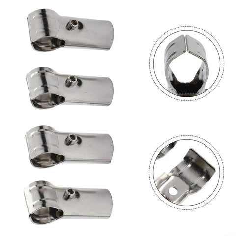 T Pipe Clamps For Rails Shelves Fences And Kennels Provide Rust Resistant Stainless Steel Support, 25 mm, pack of 4