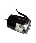 Top Tier Electric Pallet Jack Lifting Motor Upgrade For A-1037 Model 24V 800W High Power DC Drive Unit Compact 6X3 Inch Design durable black motor side view.