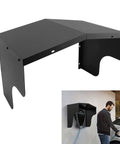 Badass Electric Vehicle Charger Cover Outdoor Protective Roof For Wall Boxes And Charging Piles Heavy Duty Carbon Steel Shield mounted above a charger.