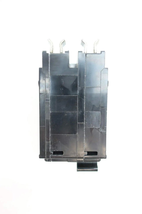 QO260 60A 2P Molded Case Circuit Breaker 120 To 240V AC Heavy Duty Electrical Panel Breaker Replacement For 2 Pole Switch No Brainer Industrial Grade Safety UL Listed D646255, black side view
