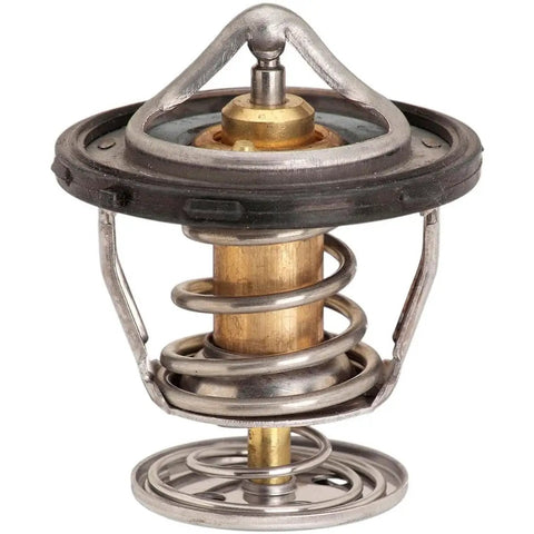 Beefy Heavy Duty Engine Coolant Thermostat Drop In Replacement Fits Pontiac Firebird Grand Prix GTO And Saab 97X showing assembly with spring detail.