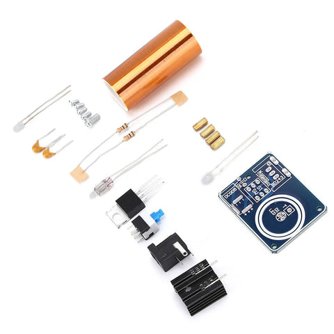 Electromagnetism Learning Tool With Coil Electricity Conversion Module For DIY Teaching, Wireless Power Transfer Kit components