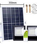 Top Shelf Solar Floodlights Featuring No Sweat Dusk To Dawn Sensor And Weatherproof Remote Control for outdoor use.