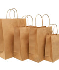Thickened Kraft Paper Shopping Bags 60 Pack Value Brown Tote Bags For Grocery Runs Retail Parties And Shopping With Easy Carry Handles Eco Friendly Build 28 By 15 By 28 Cm