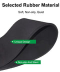 Close-up of black rubber material for No Slip Rubber Furniture Pads For Recliners And Swivel Chairs Anti Slide Floor Protectors