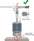 Correct installation method for Two Pack 18V 21V 24V RS555 12000RPM High Torque Electric Motor Upgrade for Power Wheels.