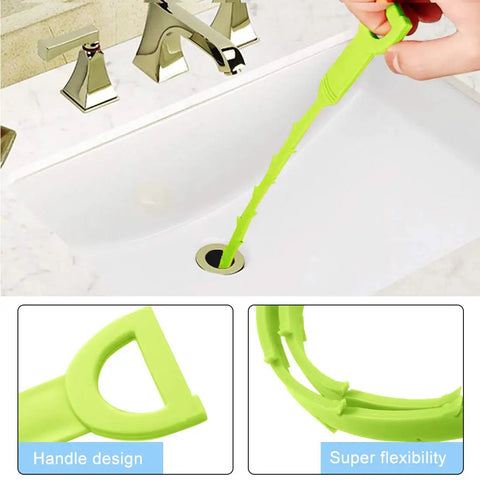 Snake Drain Hair Clog Remover Tool Set With 34 Inch Stainless Steel Grabber Claw And 19.7 Inch Plastic Unclogger, 3 Pack Plus 1 Kit For Kitchen Sink, Tub And Toilet Drain Cleaning, Heavy Duty, Easy Hair Removal