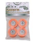 Top Shelf 4 Piece U Groove Pom Pulley Pack Featuring A Clean 6 mm Bore And 30 mm Rim Built Tough For 79 Kg Load Capacity And Slick Fast Spin On Any Hardworking DIY Assembly Project in a clear packaging.