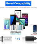 USB C To Micro USB OTG Adapter For Fast Data Transfer And Charging 480Mbps Compatible With FLIR One Pro Huawei Y7 and more devices