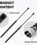 Rear Hatch Lift Supports Shocks Struts Gas Springs For 1995-2004 GMC Yukon 1999-2004 Cadillac Escalade installation details