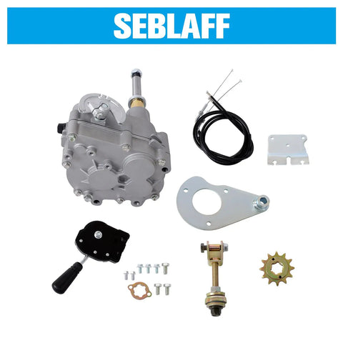 Forward And Reverse Transmission Kit With 530 Chain For 420cc 11 18 HP Engines Beefy Aluminum Alloy Build Easy Install Reliable Power Transfer Replacement Part For Go Karts ATVs And Small Off Road Machines, gearbox kit with cable