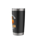 Easily Distracted By Baler Machines Insulated Stainless Steel Tumbler For Hay Baling Fans, dual wall, black, leak proof lid