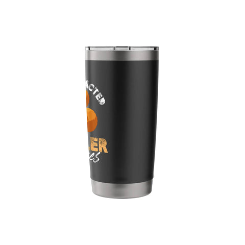 Easily Distracted By Baler Machines Insulated Stainless Steel Tumbler For Hay Baling Fans, dual wall, black, leak proof lid