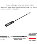 Fly-H bicycle internal cable routing tool kit with aluminum sleeve and magnet rope; includes 5mm brake line and oil pipe
