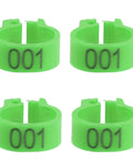 Green Pigeon Leg Bands Set With Numbered Foot Rings For Pigeons Quail Dove Lovebird Finch And Small Poultry durable clips 001