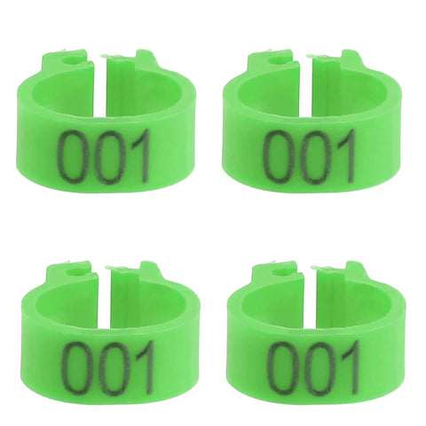 Green Pigeon Leg Bands Set With Numbered Foot Rings For Pigeons Quail Dove Lovebird Finch And Small Poultry durable clips 001