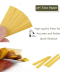 Close-up of Three Pack PH 1-14 Test Paper Strips With Storage Case, 240 Strips For Saliva Urine Water Soil And Pet Food PH Monitoring