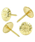 Badass Upholstery Decorative Tacks Delivering Slick Gold Brass Shine Heavy Duty Daisy Nail Hardware For Furniture Crafting And Quick Room Upgrade Chores 100 Piece Bulk