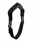 Lunging Surcingle For Horses Durable Nylon Trainer Gear With Multi Ring Setup For Side Reins And Aids Black Easy Adjustable Surcingle
