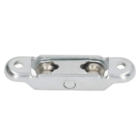 Heavy Duty Double Wheel Roller Pulleys For Sliding Doors And Windows 4 Pack Alloy Steel Replacement Track Rollers close-up view
