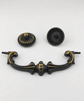 5 Inch Centers Bail Drawer Pull Drop Handles For Dresser And Cabinet Vintage Style Antique Brass Zinc Alloy