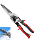 4 Piece Tin Snips Set For Cutting Metal Sheets With Aviation Snips Left Right Straight And Long Heavy Duty Forged Blade Built From CRV Steel