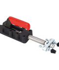 Beefy Double Head Push Pull Clamp, 2500kg Capacity and 75mm Stroke, Heavy Duty Toggle Weld Clamp for Welding, Portable Side Mount