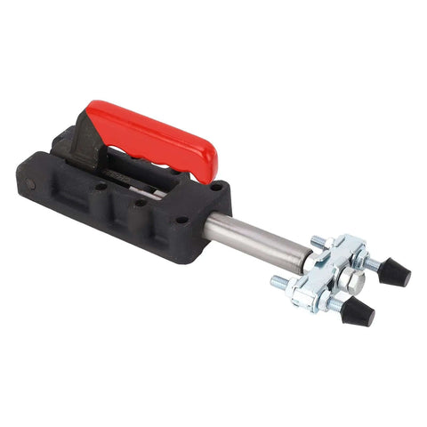 Beefy Double Head Push Pull Clamp, 2500kg Capacity and 75mm Stroke, Heavy Duty Toggle Weld Clamp for Welding, Portable Side Mount