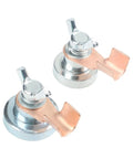 Dope Welding Grounding Clamp With Super Strong Grip For Secure Workpiece Holding And Stable Current Conduction To Minimize Heat And Resist Damage During Heavy Duty Fabrication Jobs On Any Metal Material - close-up view of two clamps