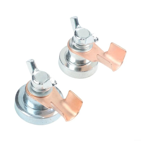 Dope Welding Grounding Clamp With Super Strong Grip For Secure Workpiece Holding And Stable Current Conduction To Minimize Heat And Resist Damage During Heavy Duty Fabrication Jobs On Any Metal Material - close-up view of two clamps