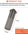 Dishwasher Flood Switch Replacement For GDT GDF Series WD21X10519 appliance flood assembly, 6-inch length, ABS plastic