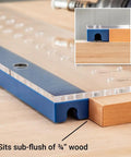 Shelf Pin Drilling Jig For Cabinets And Woodworking With 1/4 Inch And 5mm Self Centering Bits on 3/4 inch wood alignment