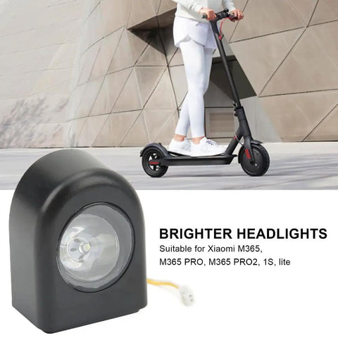 LED Front Headlight For Electric Scooter M365 M365 Pro M365 Pro2 1S Lite Front Light Replacement, Durable Plastic Housing, Plug And Play Install, Night Riding Spare Part