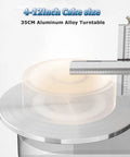 Must Have Cake Decorating Kit With Round Turntable And Cream Spreader For 4 To 12 Inch Cakes, aluminum alloy turntable with scraper