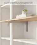 Built Tough L Shaped Shelf Bracket For Wall Mount Storage Two Point Eight Inch Stainless Steel supporting wooden shelf