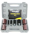 Rubber Sanding Drum Set 20 Piece For Drills Flexible Shafts And Drill Presses in carrying case with sanding drums