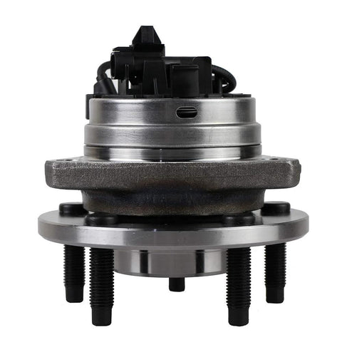 Front view of 513214 Front Wheel Hub Assembly Pair Fits Chevy Malibu 04-12 Cobalt HHR 08-10 Pontiac G6 05-10 Saturn Aura 07-09