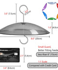 8 Inch Weather Guard Dome For Bird Feeder Red Protective Cover Shields Rain Snow Sun 20cm Diameter Fits Smaller Feeders