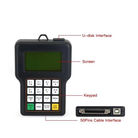 Badass Dsp Cnc Controller Board Handling Three Or Four Axis Routers And Plasma Gear With Killer Auto Tool Changer Support For Smooth Precision Milling Across Any Garage Setup Today, featuring keypad and screen.